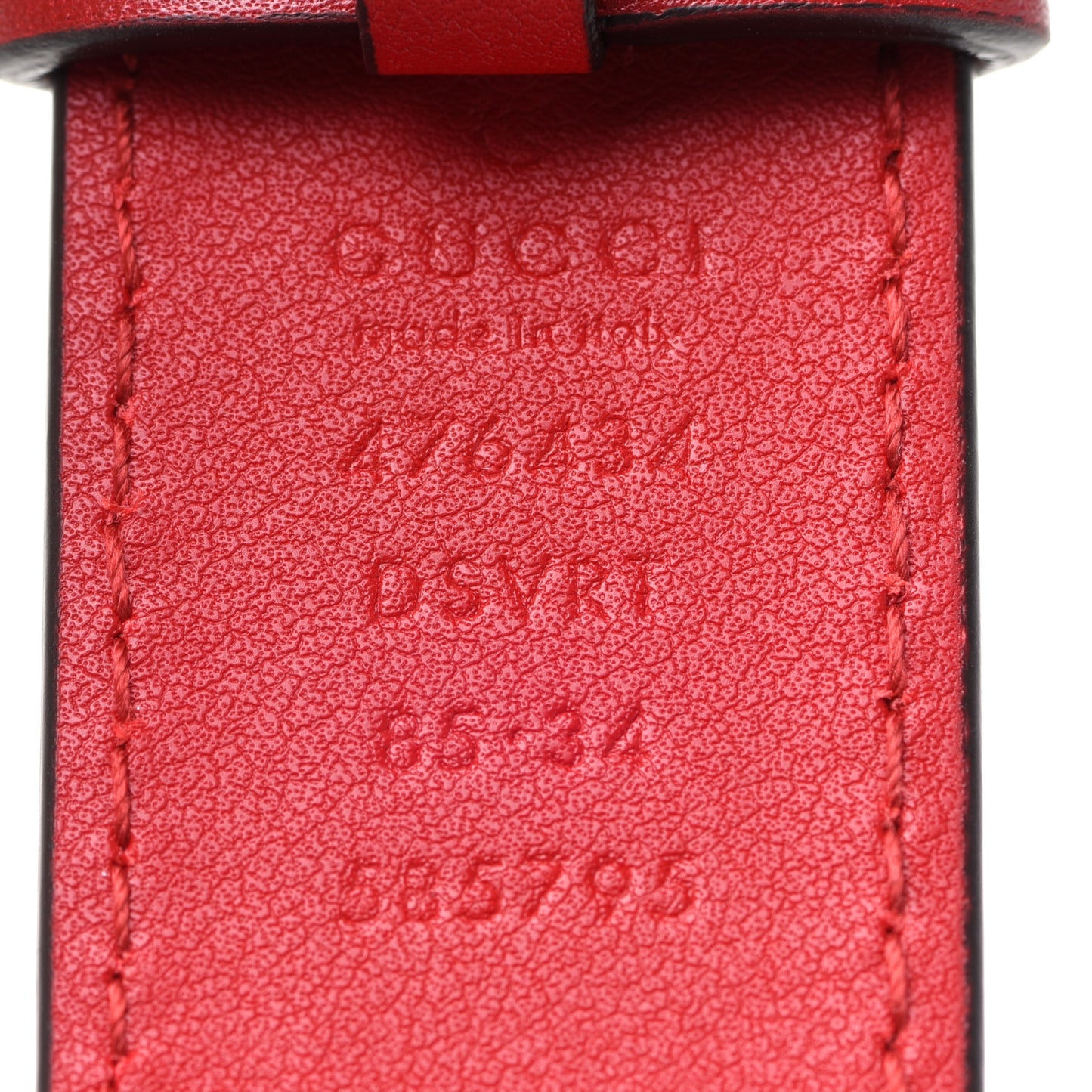 GUCCI Calfskin Matelasse GG Marmont Belt Bag 85 34 Hibiscus Red