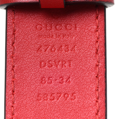 Saint Laurent GUCCI Calfskin Matelasse GG Marmont Belt Bag 85 34 Hibiscus Red 10 of 12