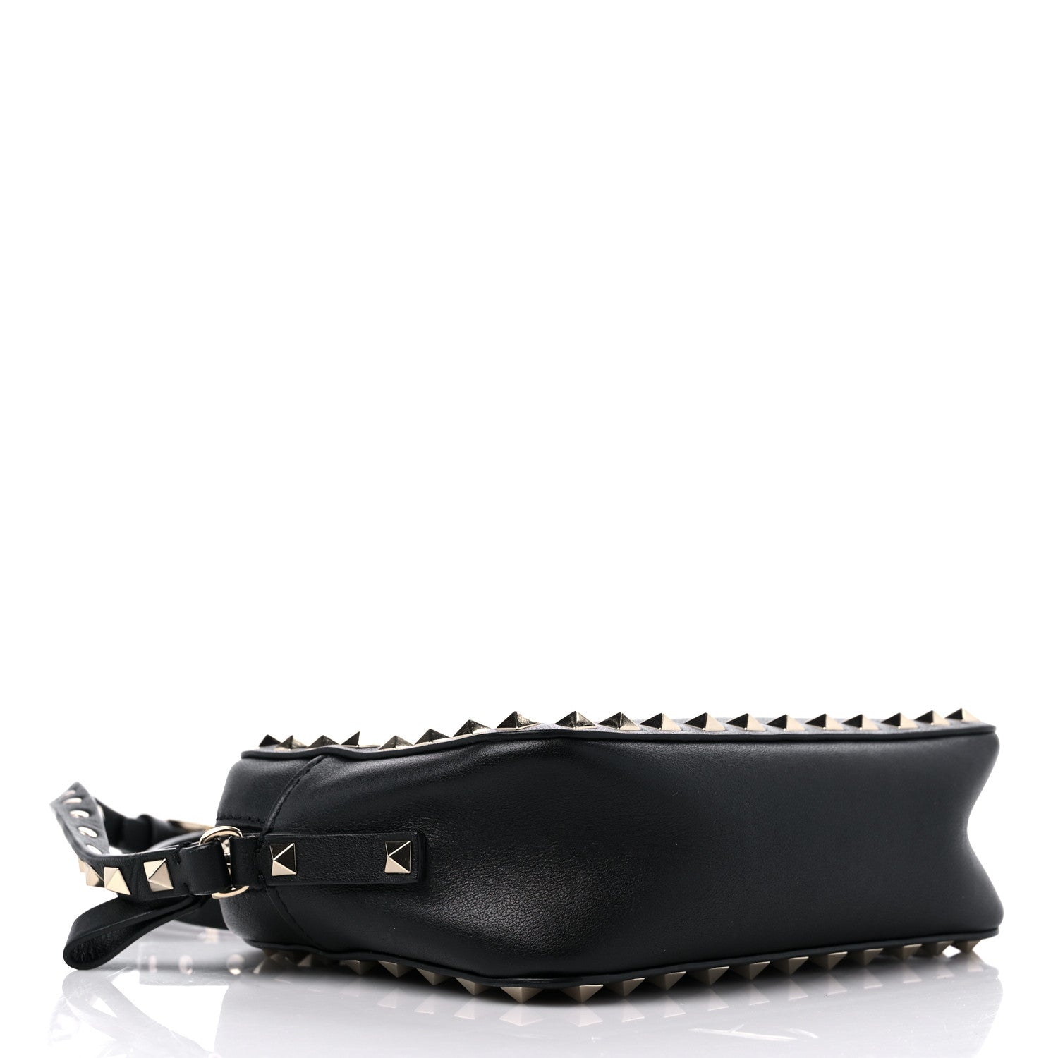 Valentino Garavani Calfskin Rockstud Camera Crossbody Bag Black 4 of 9