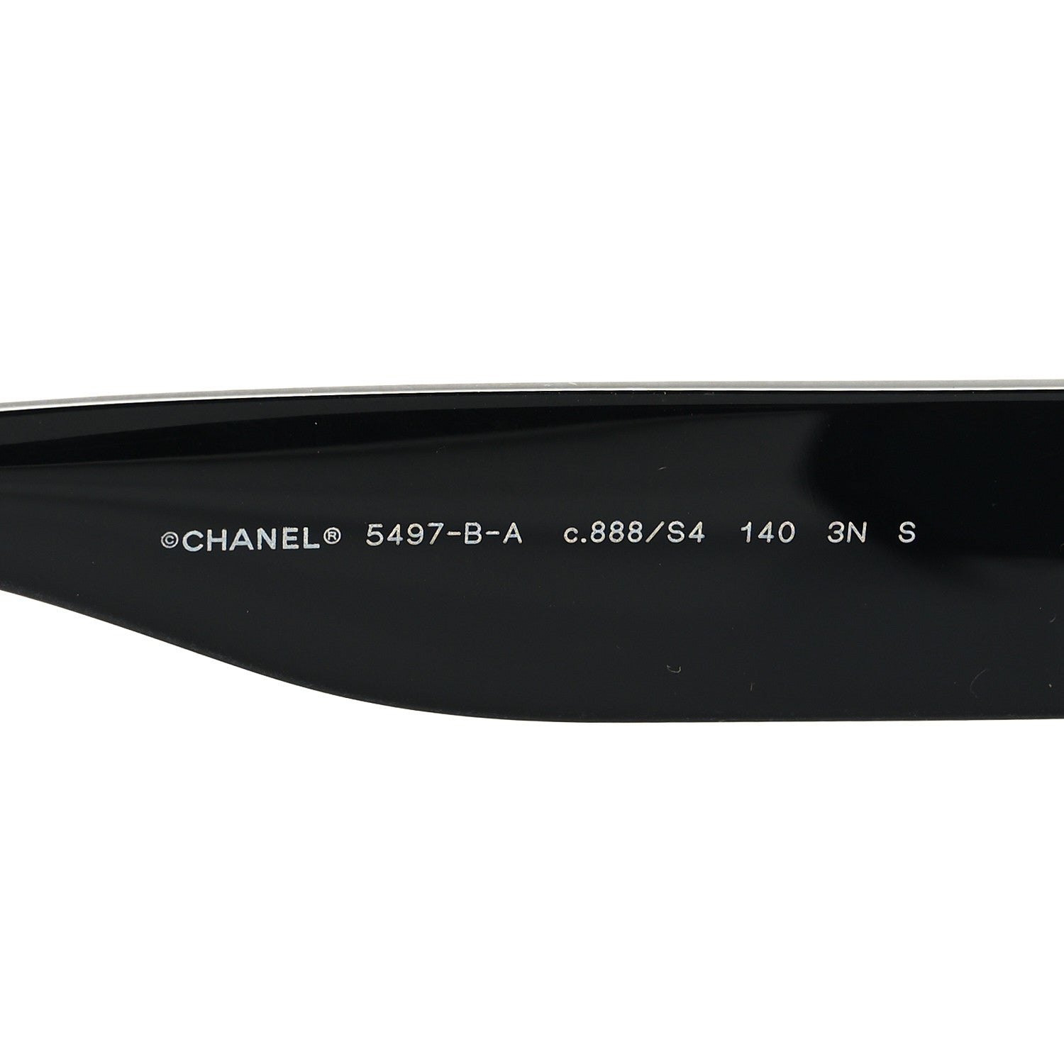 Chanel Acetate Crystal CC Shield Sunglasses 5497-B-A Black 5 of 8