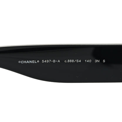 Chanel Acetate Crystal CC Shield Sunglasses 5497-B-A Black 5 of 8