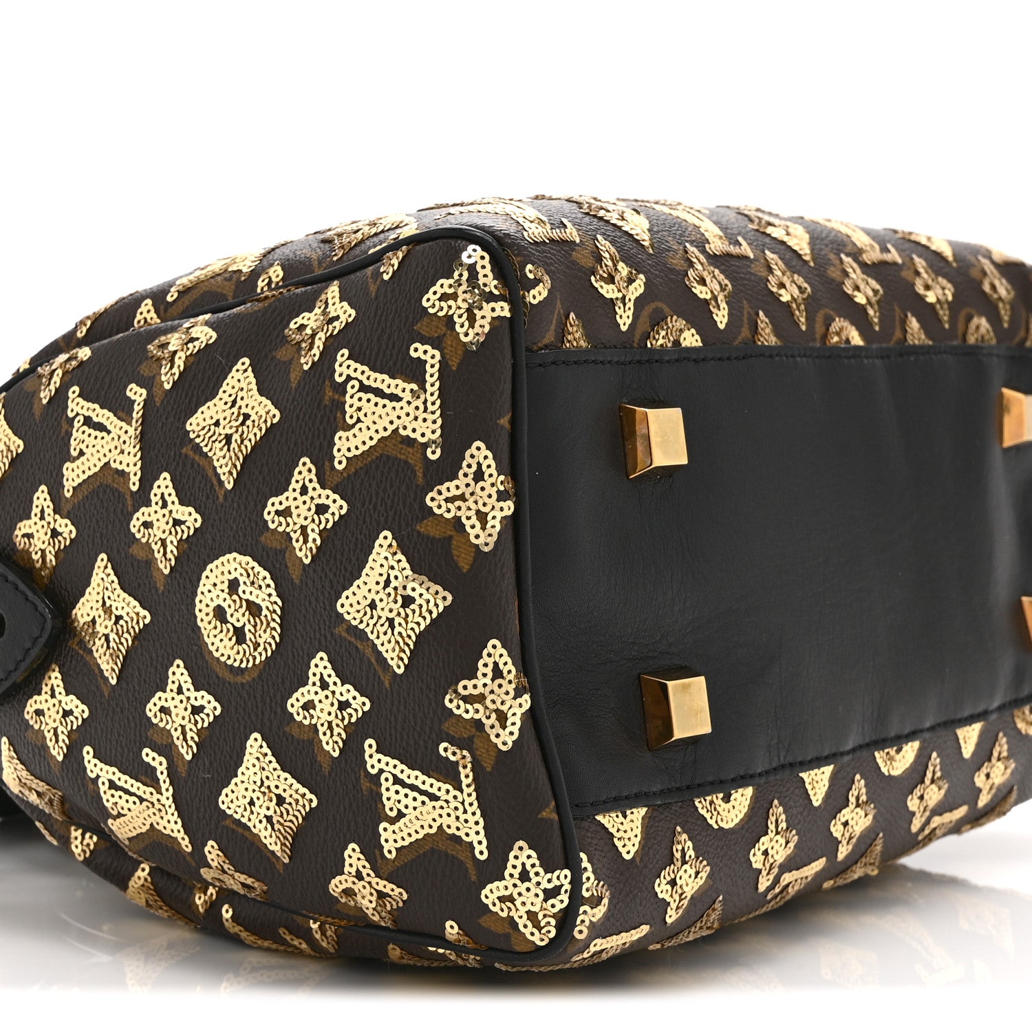 Louis Vuitton Monogram Sequins Eclipse Speedy 28 Gold 9 of 10