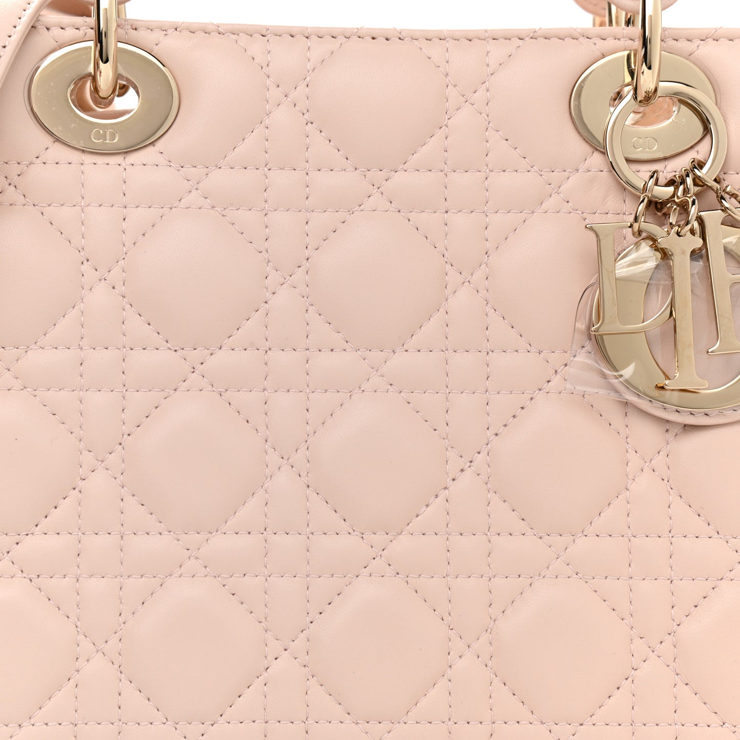 Lambskin Cannage Medium Lady Dior Light Pink