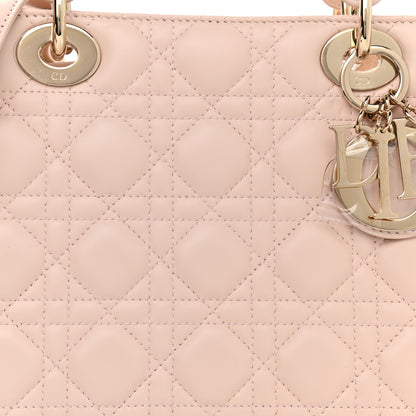 Christian Dior Lambskin Cannage Medium Lady Dior Light Pink 8 of 11