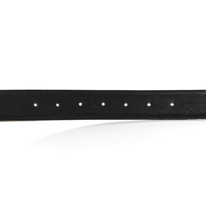 Hermes Box Togo 32mm Idem Belt 80 Black Gold 3 of 9
