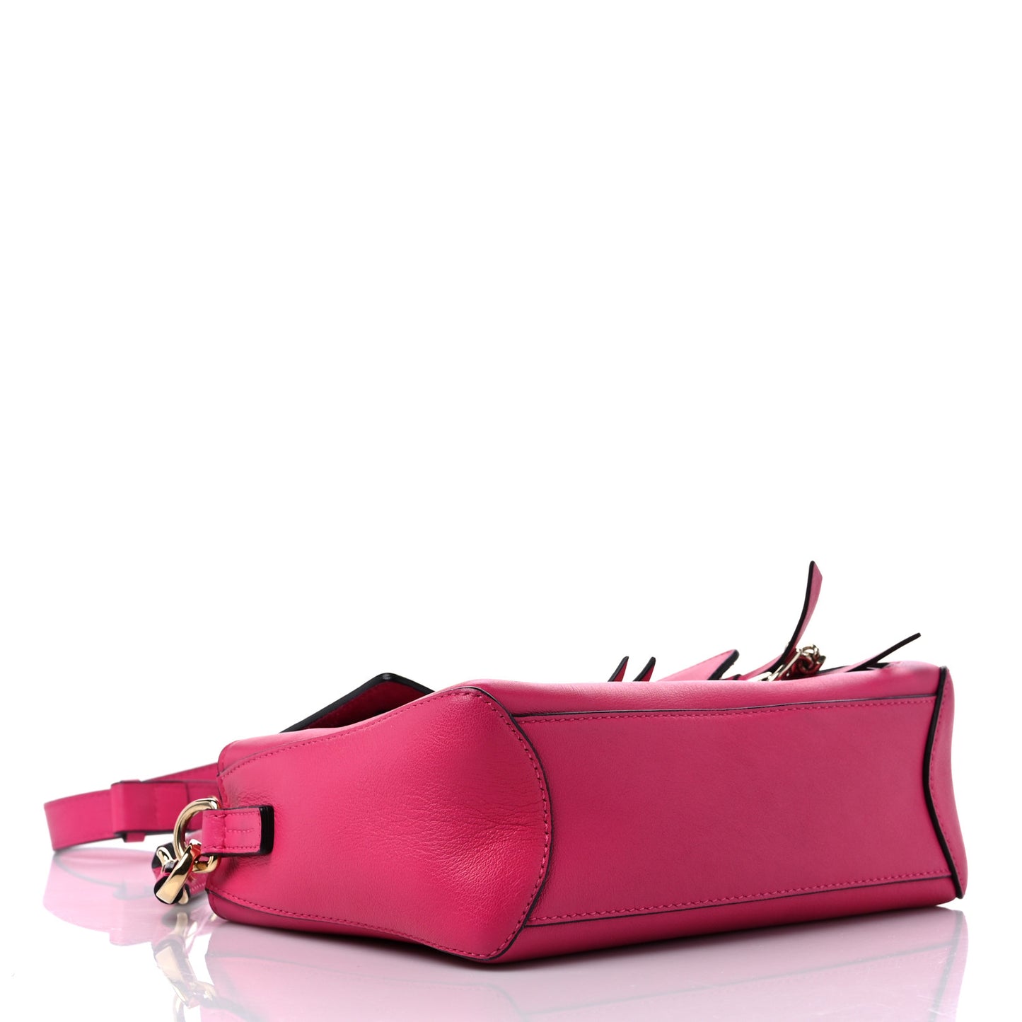 Calfskin Mini Faye Day Shoulder Bag Fuchsia Rose