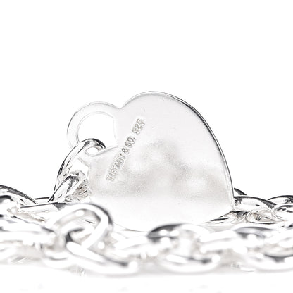 Tiffany Sterling Silver Heart Tag Charm Bracelet 4 of 4