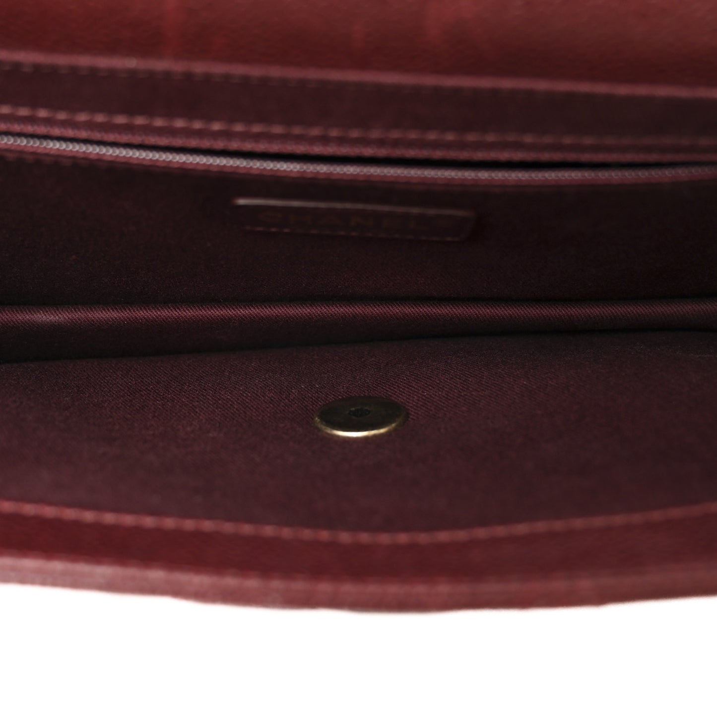 Caviar Quilted Large Retro Class Flap Burgundy