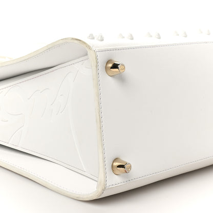 Christian Louboutin Calfskin Spikes Loubinthesky Medium Paloma White 9 of 13