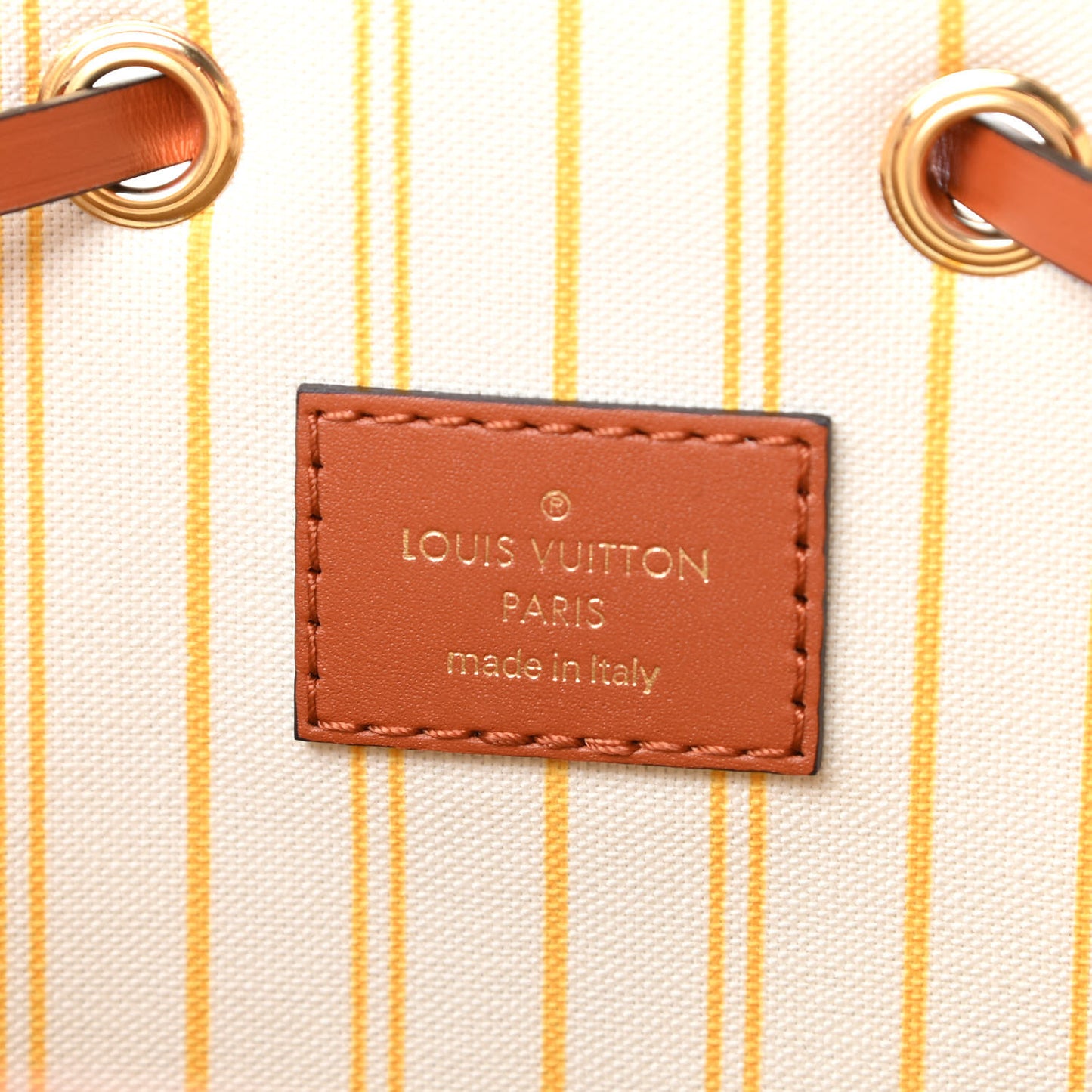 Raffia Calfskin Monogram Neonoe MM Tan