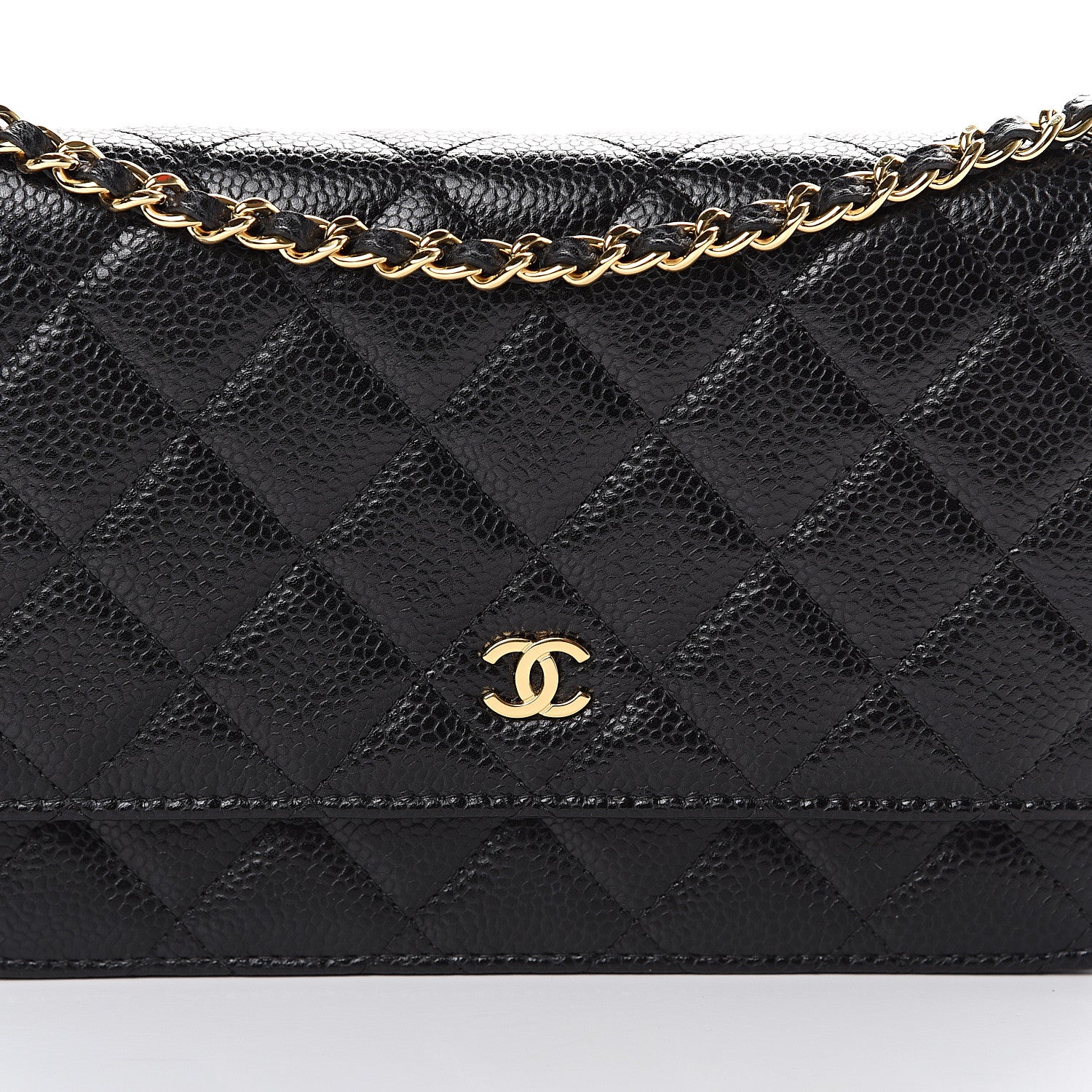 Chanel Caviar Quilted Wallet On Chain WOC Black 8 of 11