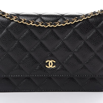 Chanel Caviar Quilted Wallet On Chain WOC Black 8 of 11