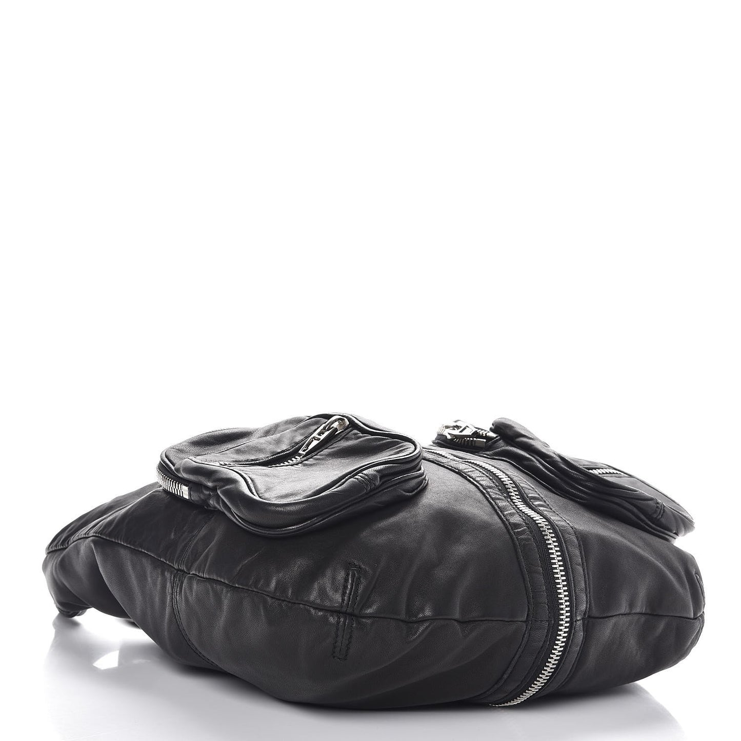 Lambskin Donna Hobo Black
