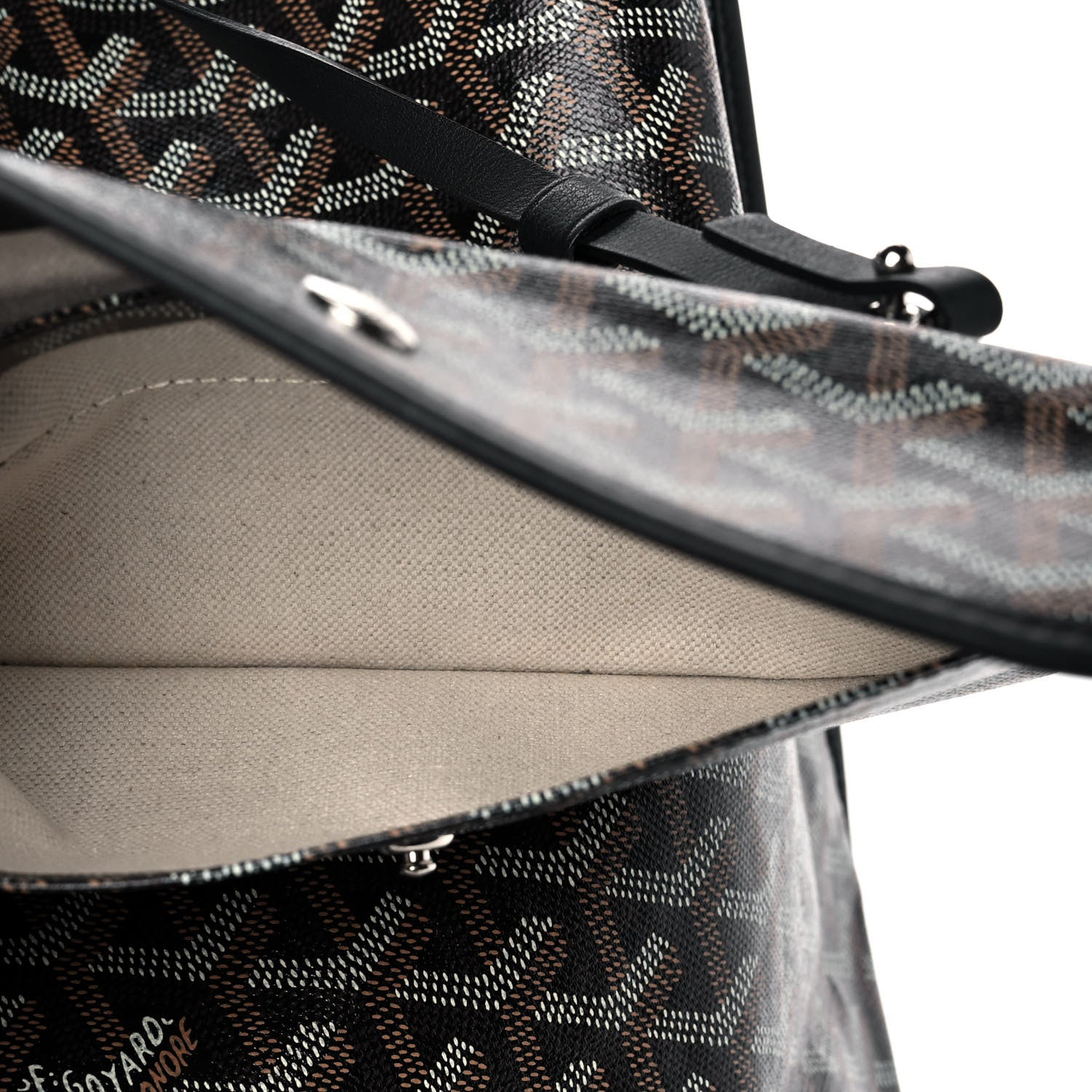 Goyard Goyardine Reversible Anjou GM Black 10 of 22