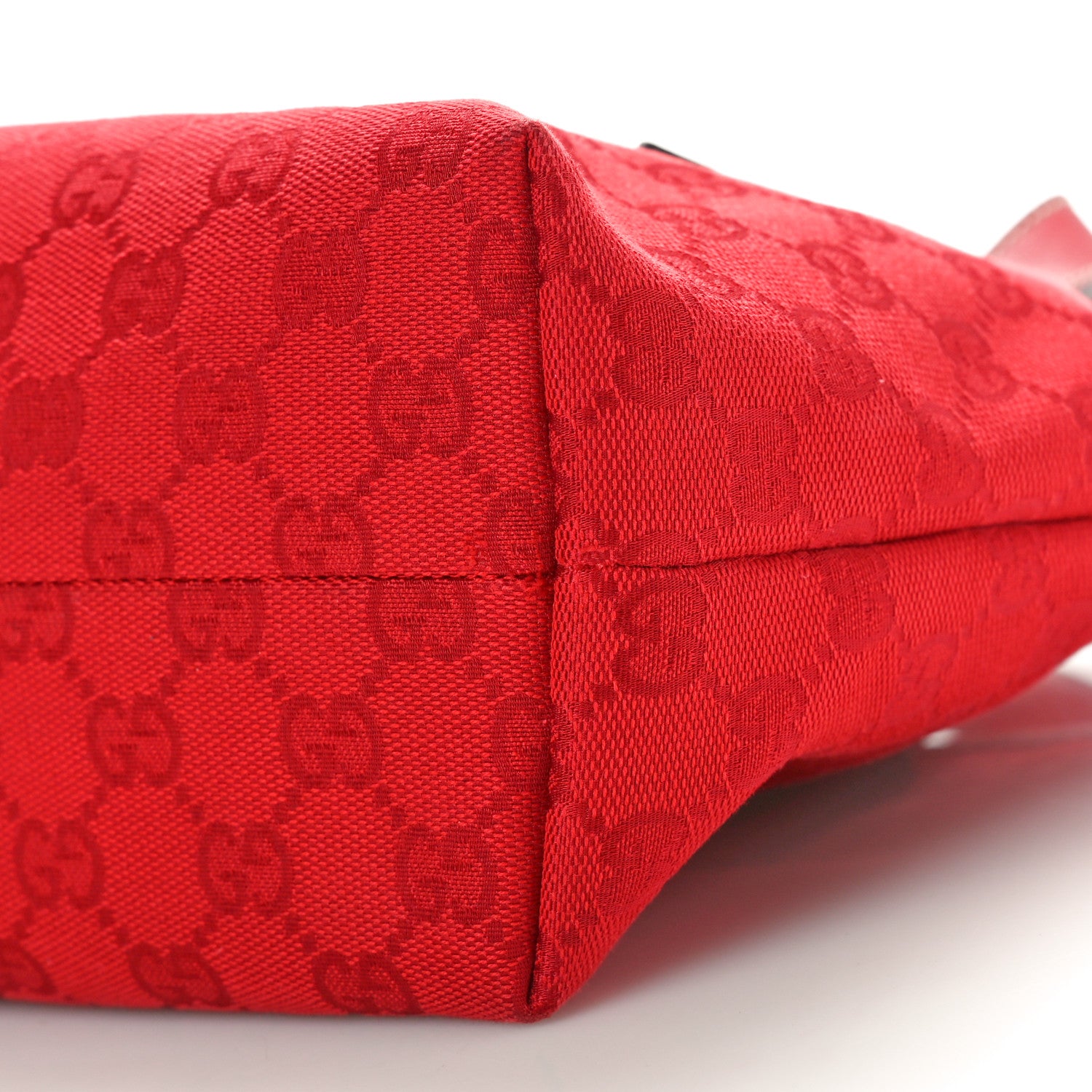 Gucci Monogram Small Jolicoeur Tote Red 10 of 11