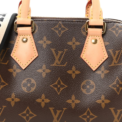 Louis Vuitton Monogram Speedy Bandouliere 20 Black 7 of 10