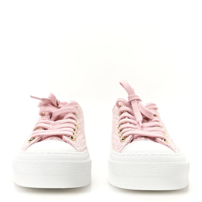 Givenchy Canvas Jacquard Embroidered 4G City Sneakers 38 Tender Pink 3 of 7