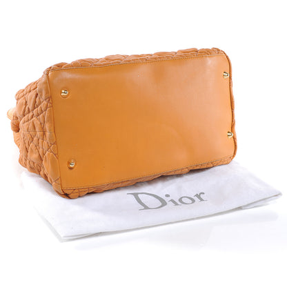 Christian Dior Lambskin Cannage Soft Lady Dior Tote Orange 4 of 8