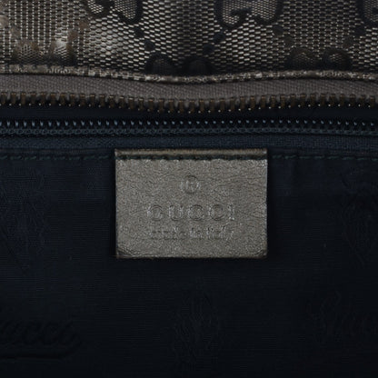 Gucci Imprime Monogram Medium Zippered Shopping Tote Pewter 8 of 13