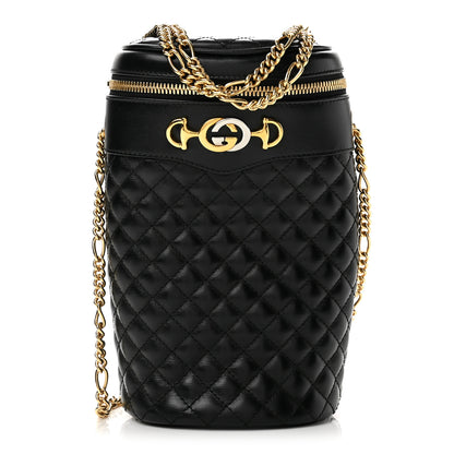 Gucci Calfskin Trapuntata Zumi Belt Bag Black 1 of 13