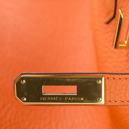 Hermes Togo Birkin 40 Orange 6 of 23