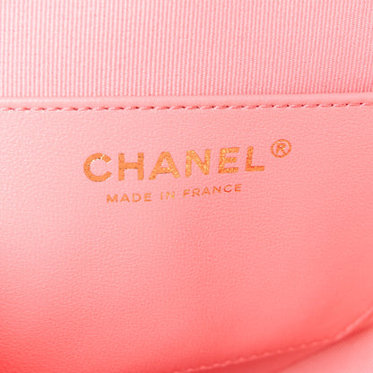 Chanel Lambskin Quilted CC In Love Heart Bag Pink 6 of 11