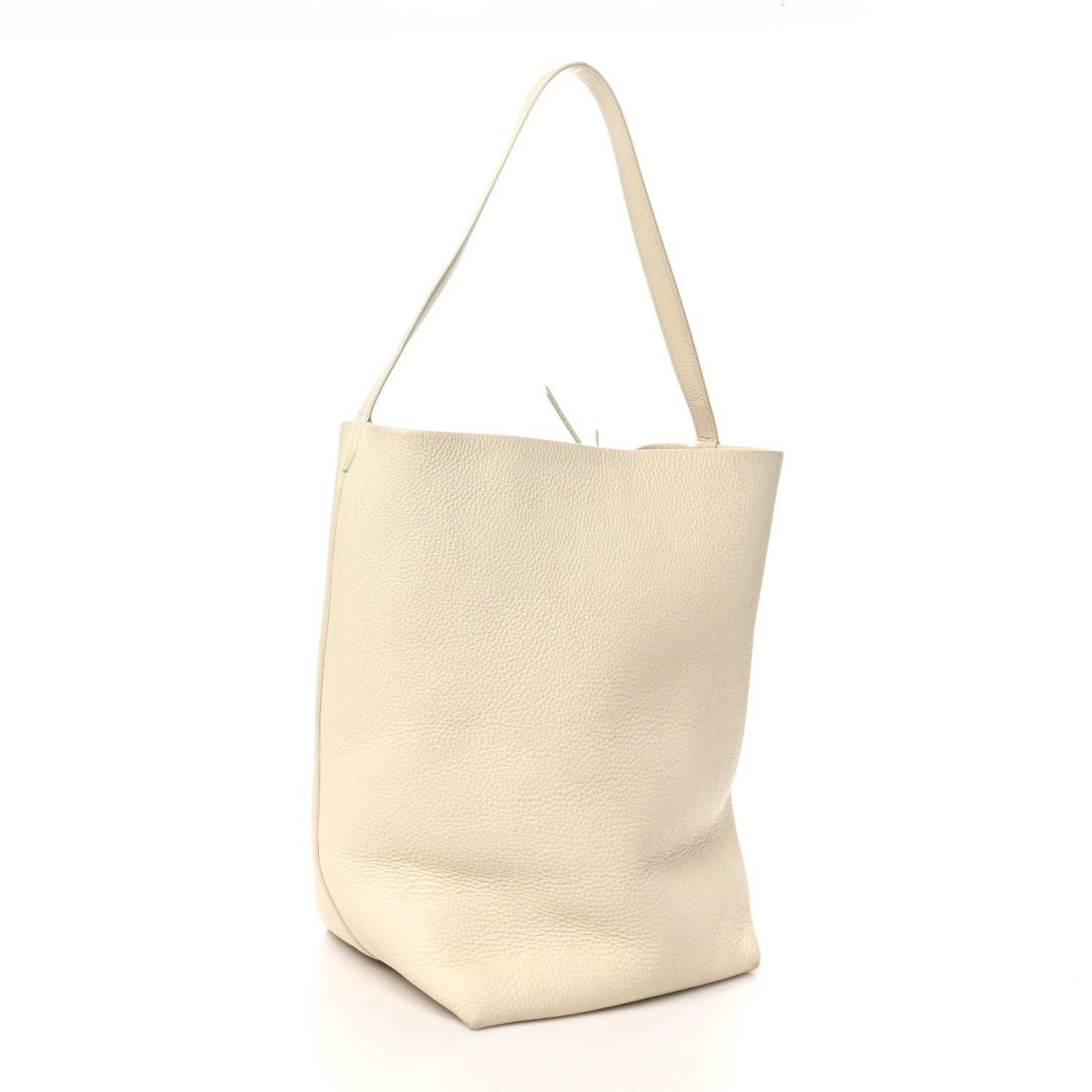 The Row Grained Calfskin Large N/S Park Tote Ivory 3 of 9