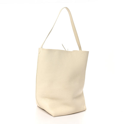 The Row Grained Calfskin Large N/S Park Tote Ivory 3 of 9