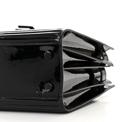 Saint Laurent Ribbed Patent Calfskin Baby Sac De Jour Black 9 of 9