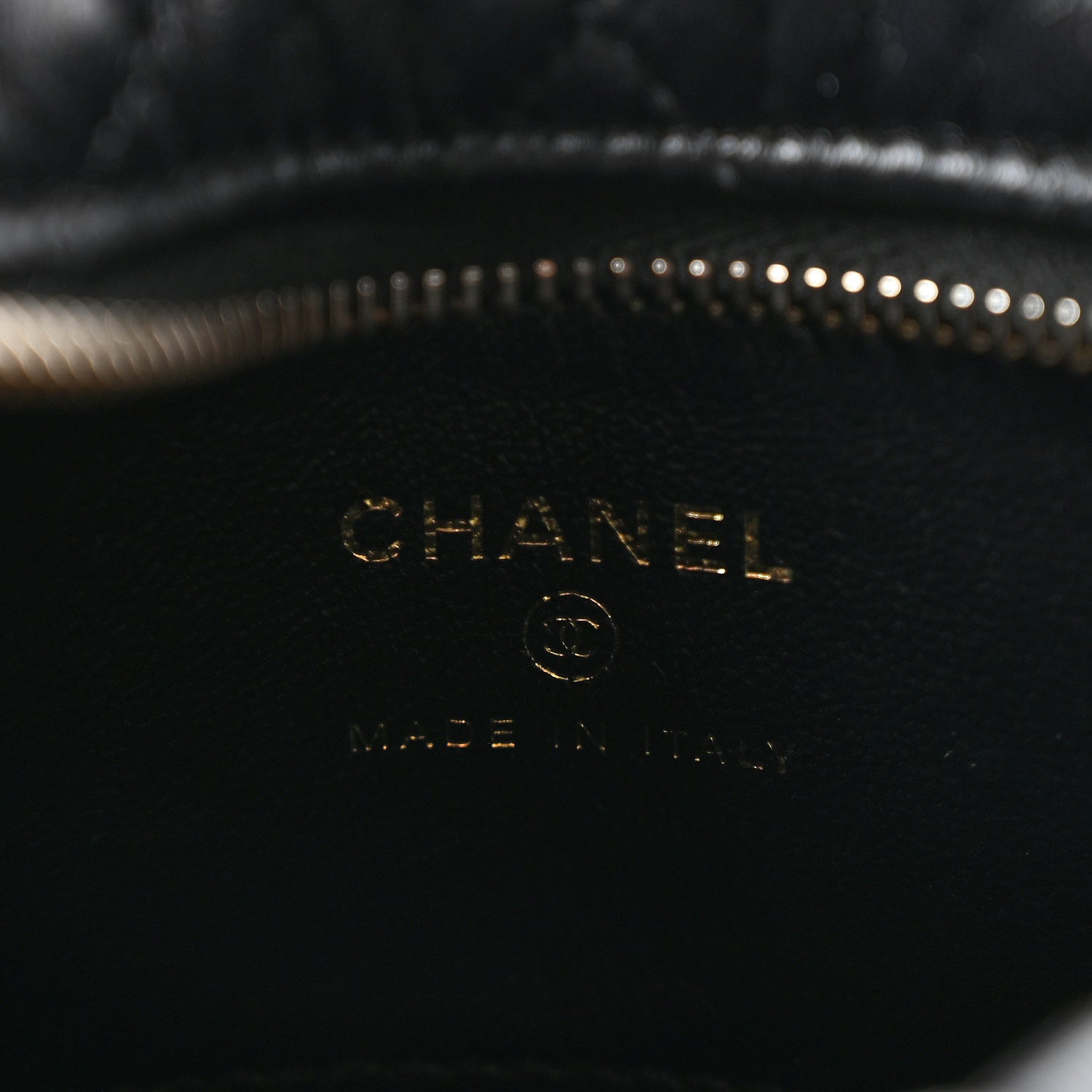 Chanel Lambskin Quilted Chain Around Pouch Hobo Black 6 of 10