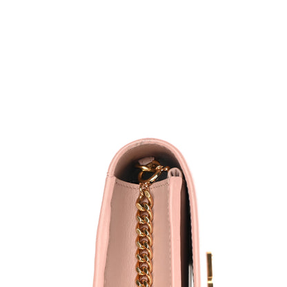 Saint Laurent Smooth Calfskin Classic Monogram Kate Tassel Chain Wallet Marble Pink 13 of 13