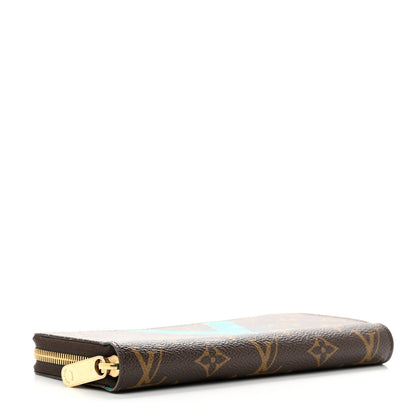 Louis Vuitton Monogram V Zippy Wallet Turquoise 4 of 7
