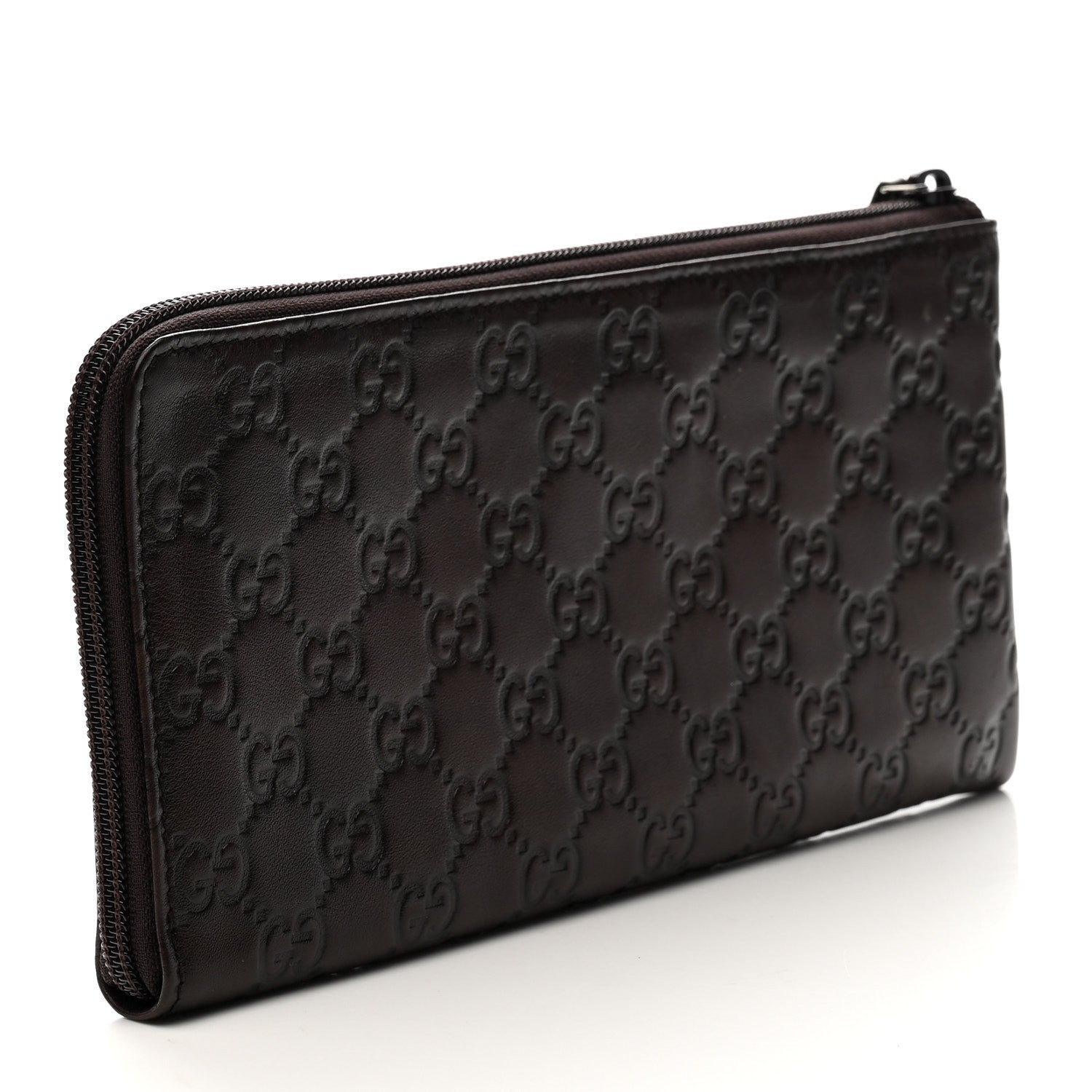 Gucci Guccissima Vitello Tender Pouch Testa di Moro 7 of 20