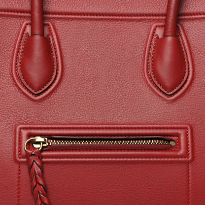 Celine Baby Grained Calfskin Medium Phantom Luggage Carmin 8 of 13