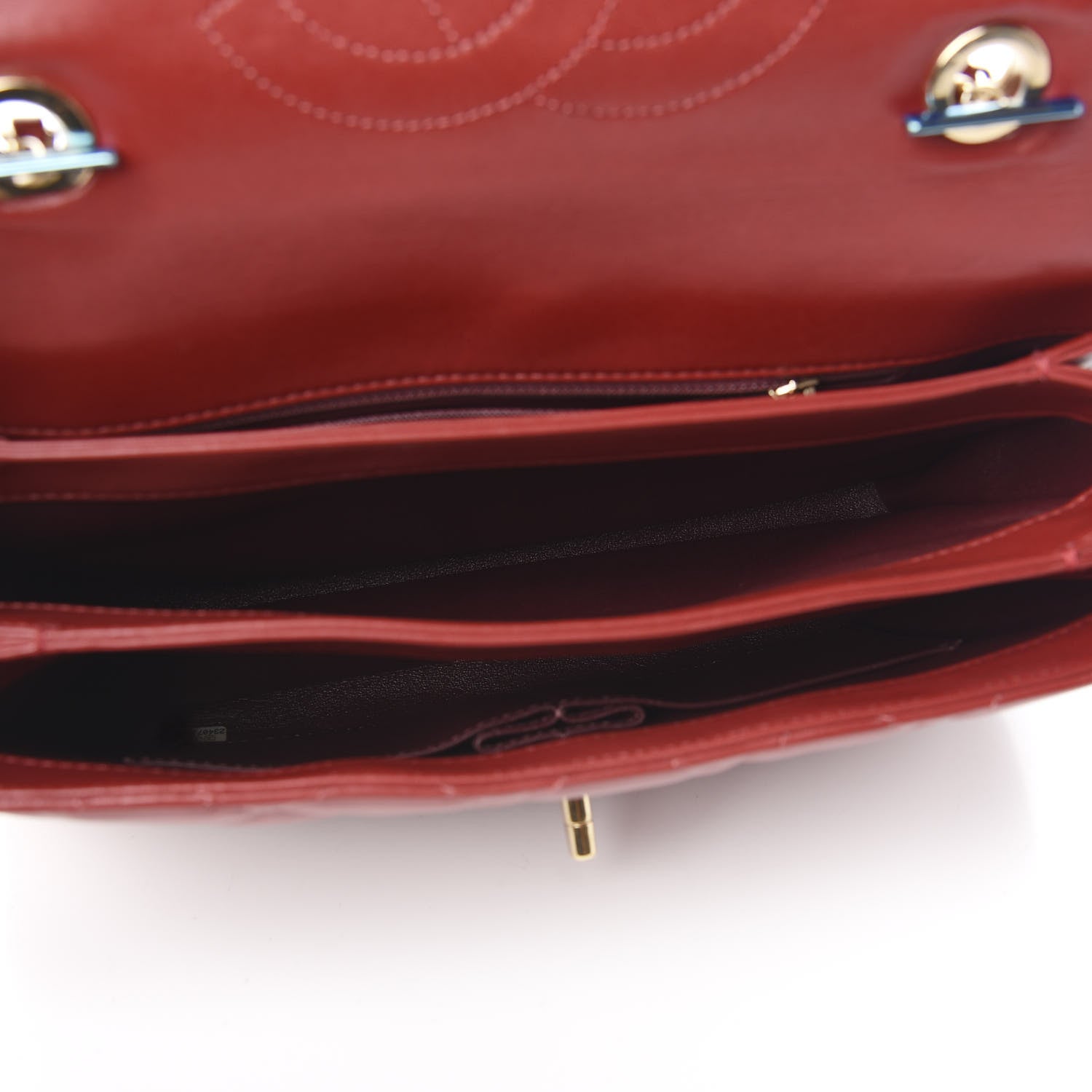 Chanel Lambskin Quilted Medium Trendy CC Flap Dual Handle Bag Red 5 of 14