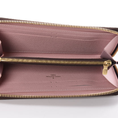Louis Vuitton Damier Ebene Clemence Wallet Rose Ballerine 5 of 8