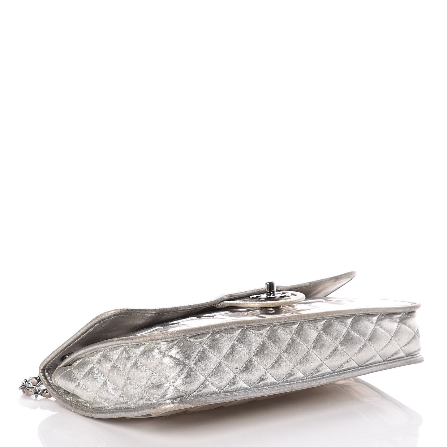 Vinyl Large Ice Cube Flap Silver