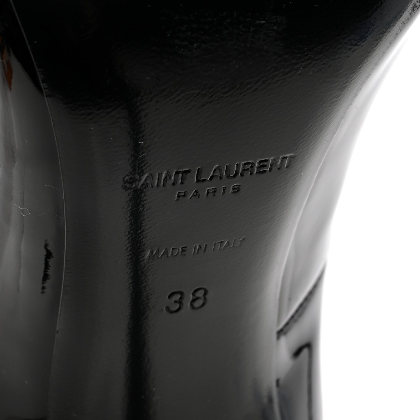 Patent Calfskin Silvana 110mm Pumps 38 Black