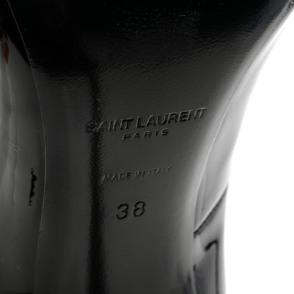 Saint Laurent Patent Calfskin Silvana 110mm Pumps 38 Black 6 of 8