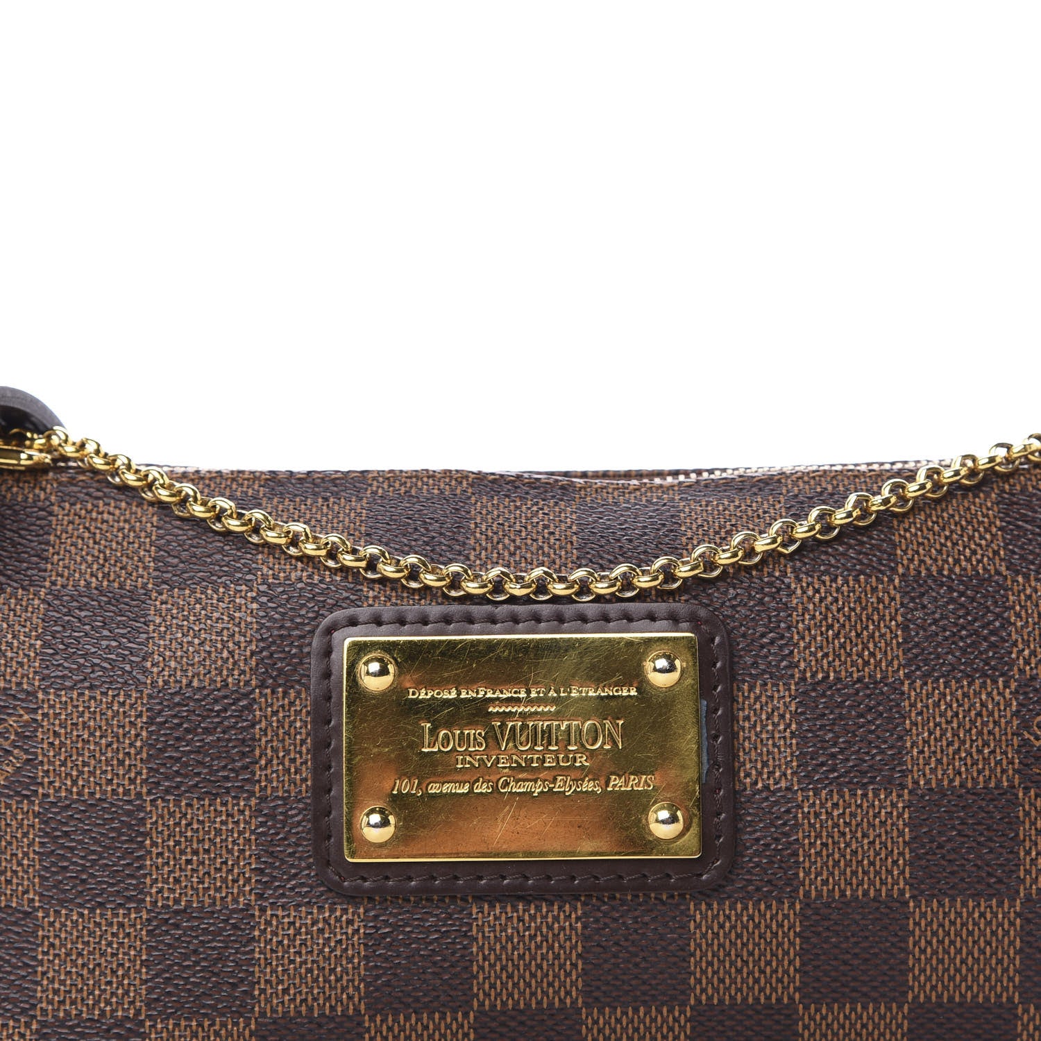 Louis Vuitton Damier Ebene Eva Clutch 10 of 11