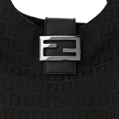 Fendi Zucchino Large Hobo Black 7 of 9