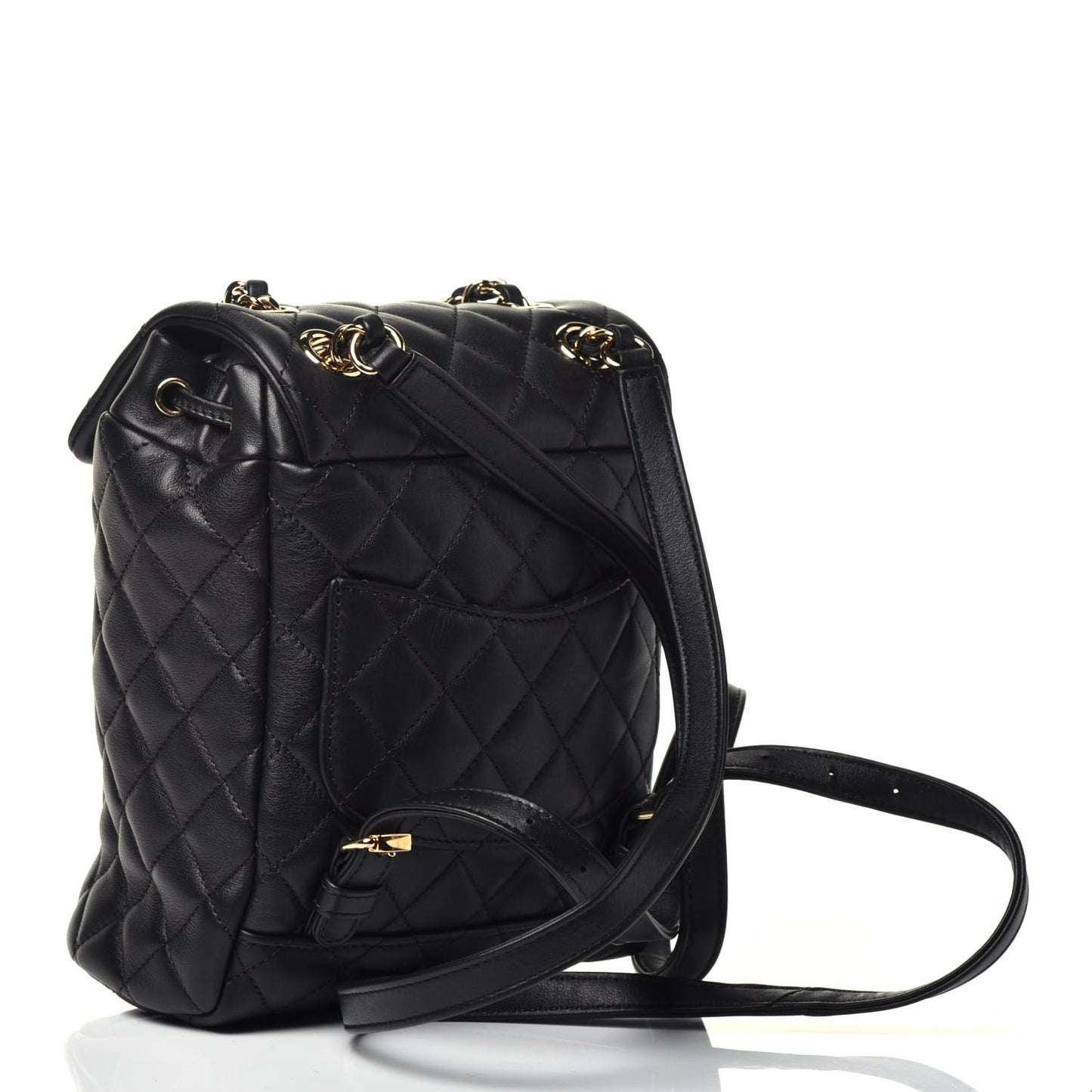 Calfskin Quilted Mini Urban Spirit Backpack Black