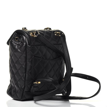 Chanel Calfskin Quilted Mini Urban Spirit Backpack Black 3 of 9