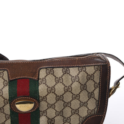 Gucci Monogram Web Shoulder Bag Dark Brown 14 of 29