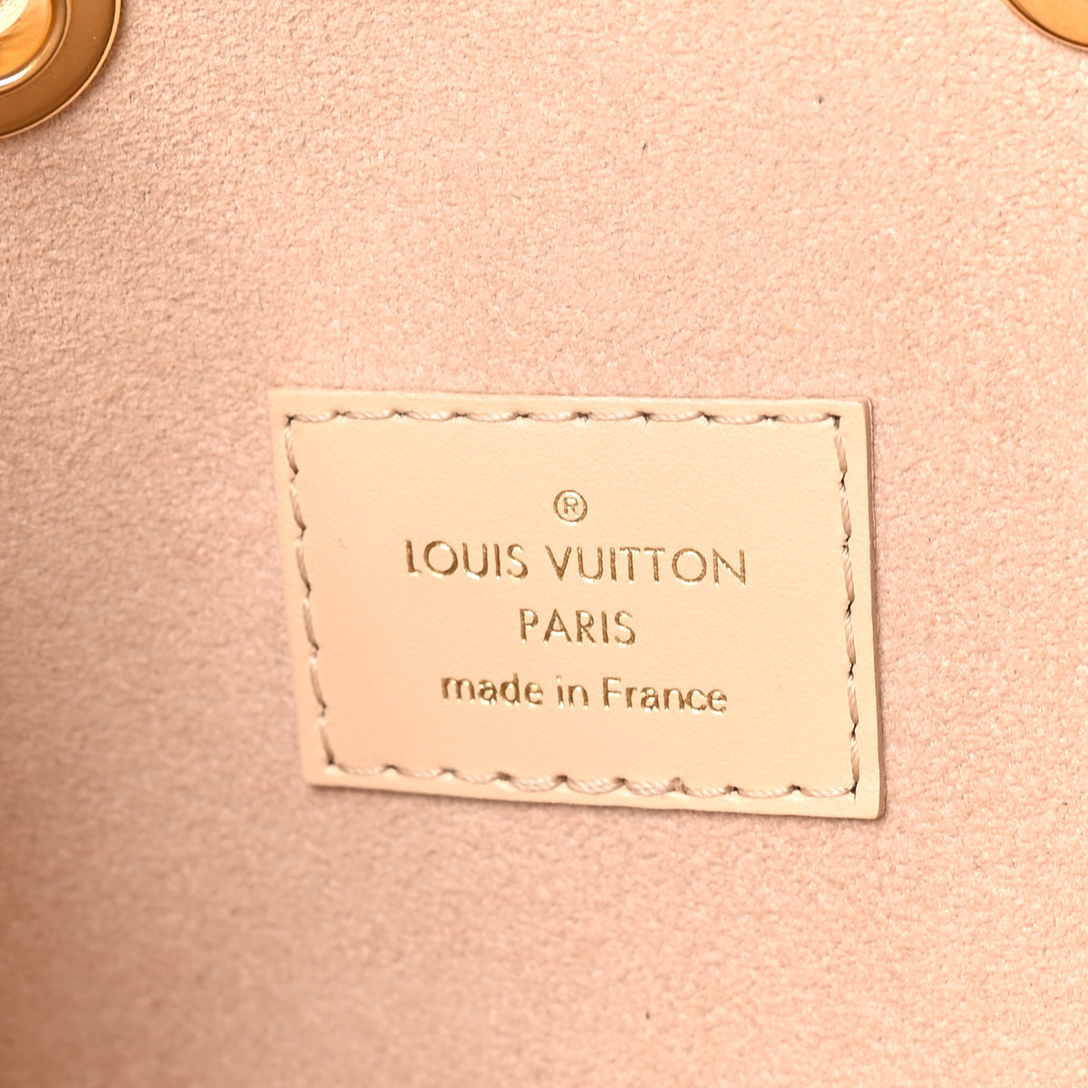 Louis Vuitton Calfskin Monogram Cutout Petit Noe Neutral 6 of 9