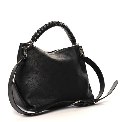 Louis Vuitton Mahina Beaubourg Hobo MM Black 3 of 10