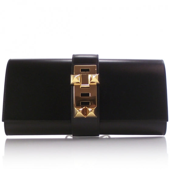 Hermes Box Medor 23 Clutch Black 1 of 6