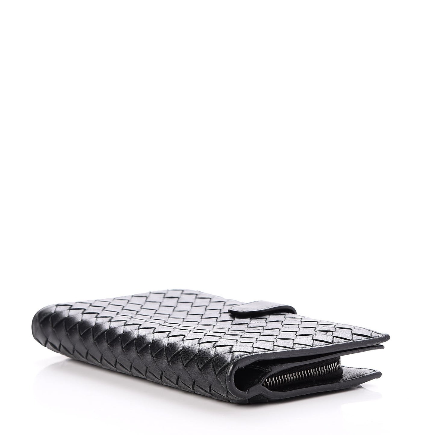 Nappa Intrecciato Continental Wallet Black