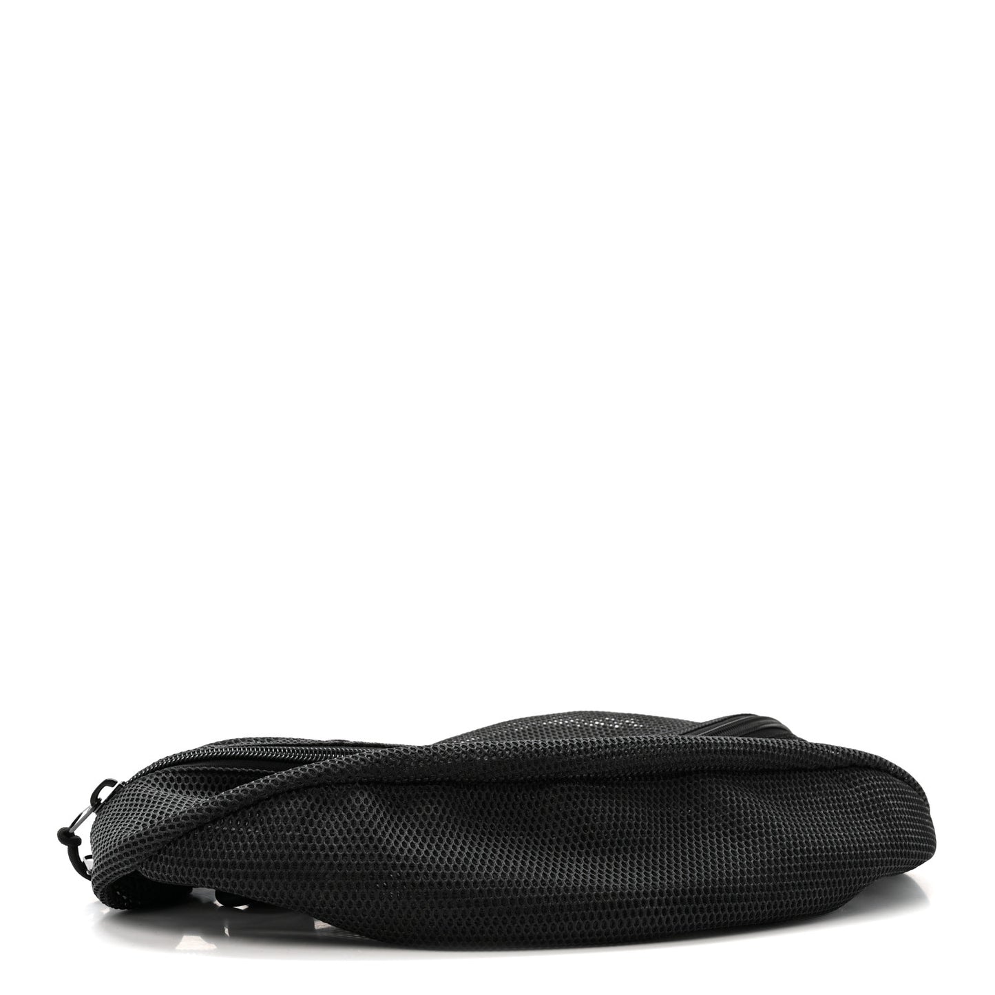 Nylon Mesh Logo Printed Attica Gym Shoulder Bag Black