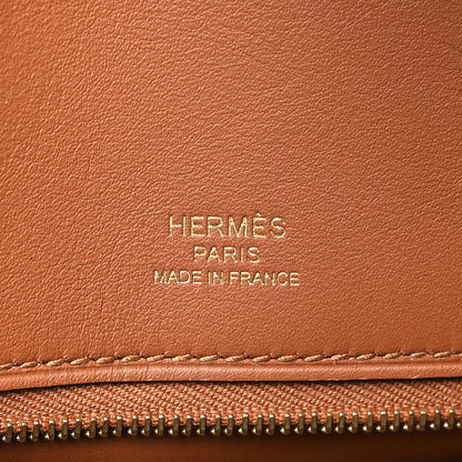 Hermes Veau Doblis Swift Grizzly Birkin 25 Gold 6 of 14